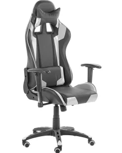 Gamingstol KNIGHT Kunstlæder Sølv