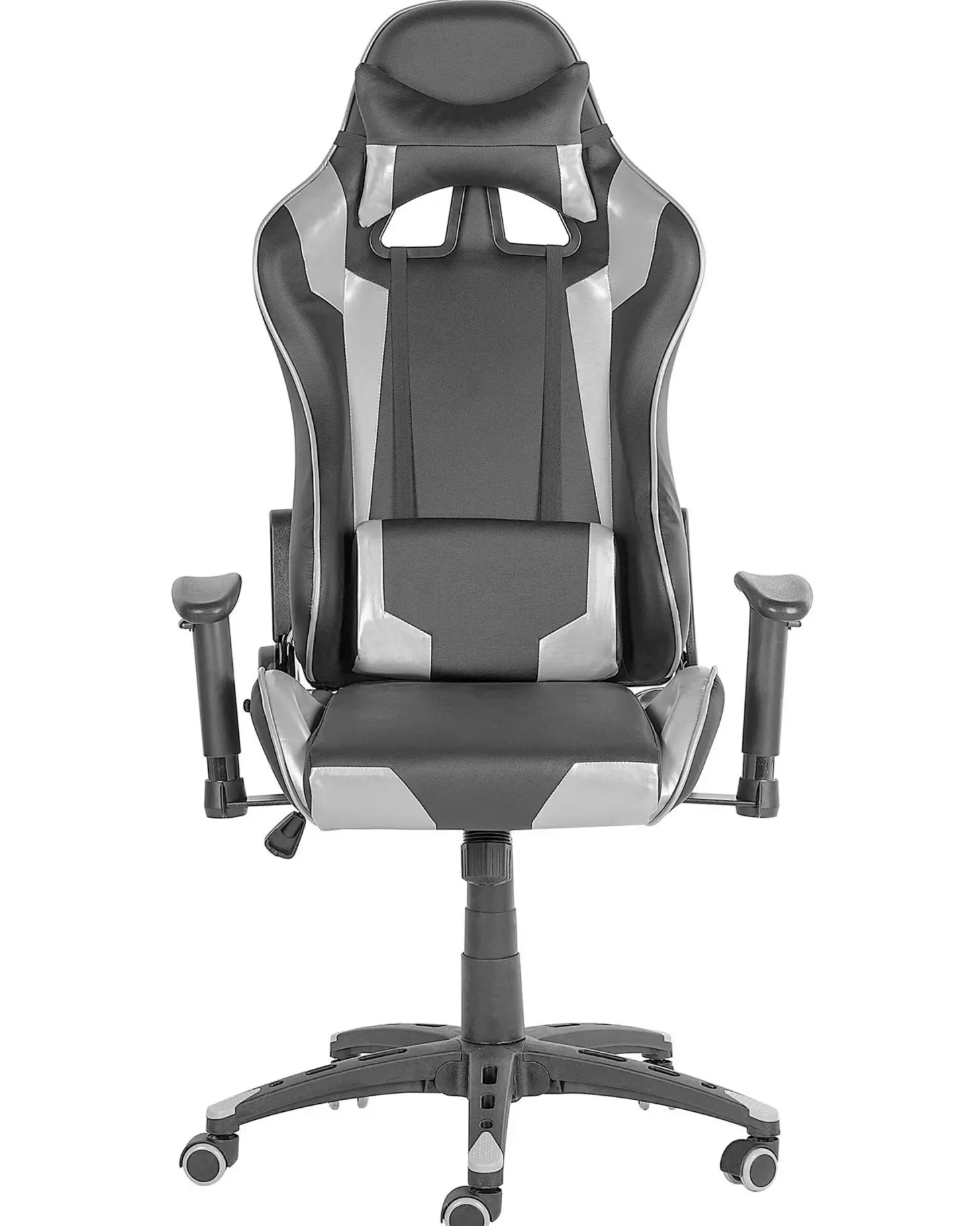 Gamingstol KNIGHT Kunstlæder Sølv