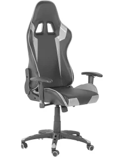 Gamingstol KNIGHT Kunstlæder Sølv