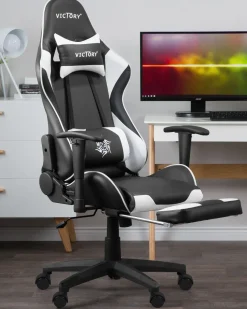 Gamingstol VICTORY Kunstlæder Hvid
