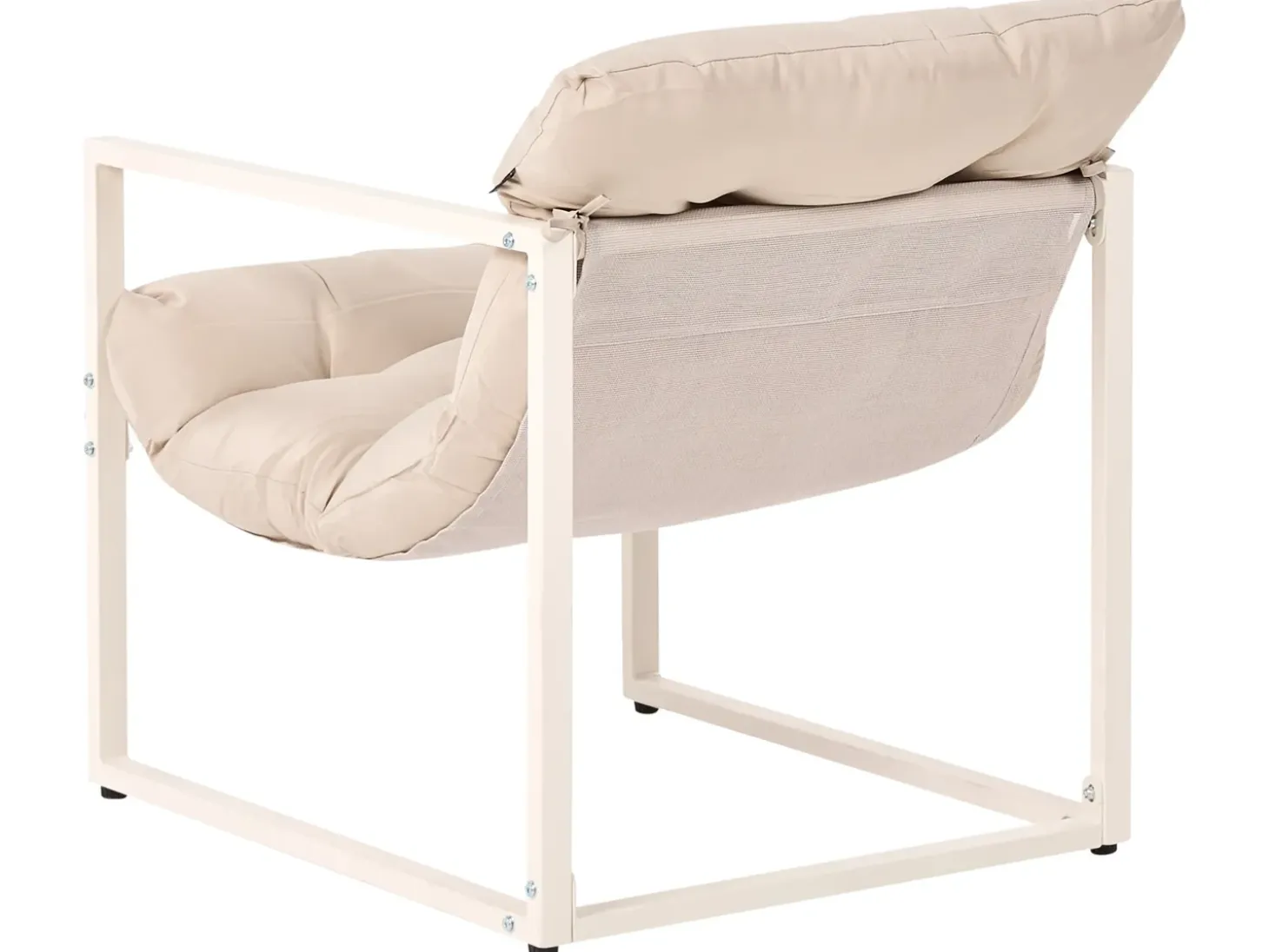 GARDA 4 personers Loungesæt med bord Beige Metal