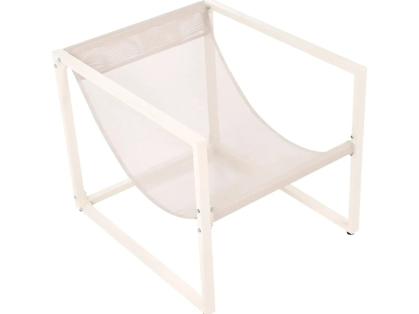 GARDA 4 personers Loungesæt med bord Beige Metal