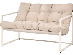 GARDA 4 personers Loungesæt med bord Beige Metal