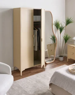 Garderobeskab ARDURA Beige Metal