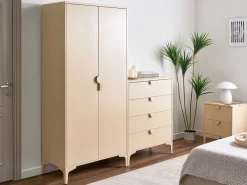 Garderobeskab ARDURA Beige Metal