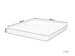 Gel memoryskum pocketfjedre madras PLEASANT H2/3 Medium 180 x 200 cm