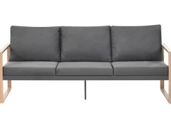 GELSO 5 personers Loungesæt med bord Mørkegrå Metal