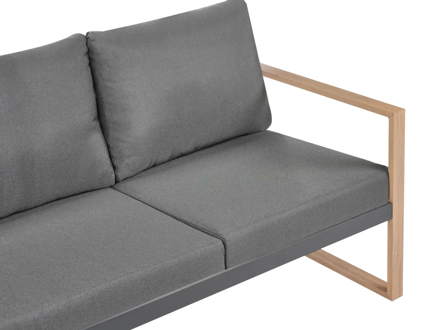 GELSO 5 personers Loungesæt med bord Mørkegrå Metal