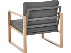 GELSO 5 personers Loungesæt med bord Mørkegrå Metal