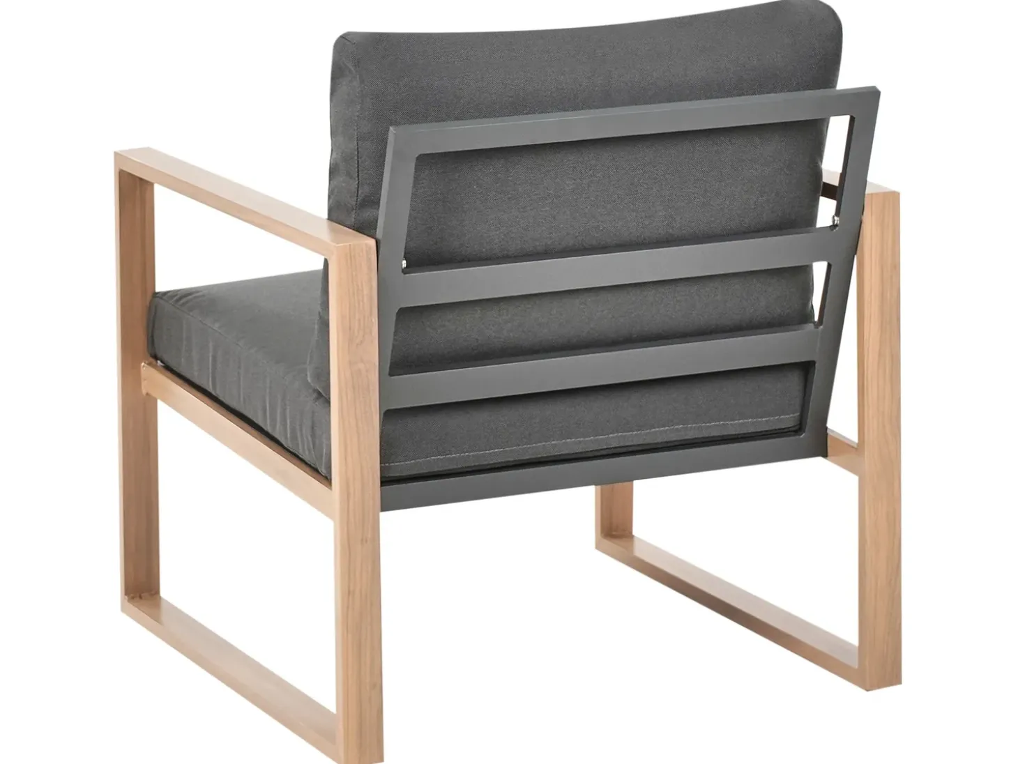 GELSO 5 personers Loungesæt med bord Mørkegrå Metal
