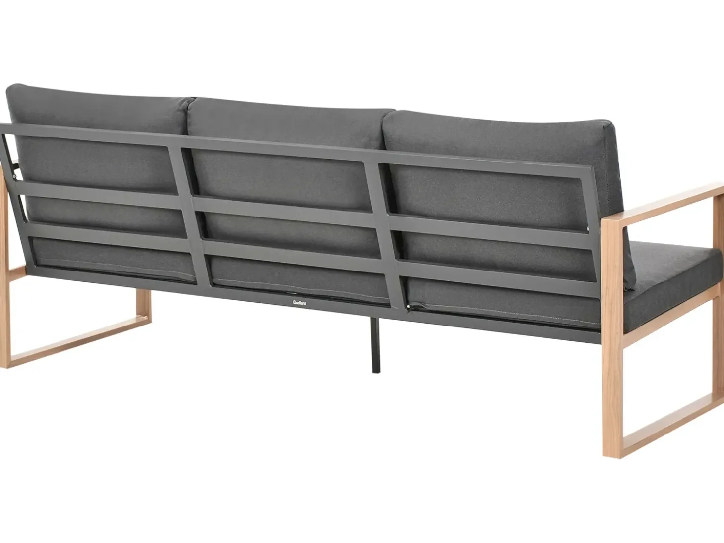 GELSO 5 personers Loungesæt med bord Mørkegrå Metal