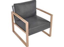 GELSO 5 personers Loungesæt med bord Mørkegrå Metal