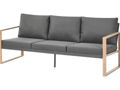 GELSO 5 personers Loungesæt med bord Mørkegrå Metal