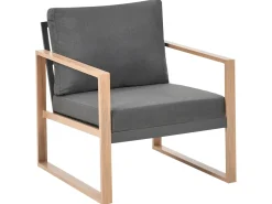 GELSO 5 personers Loungesæt med bord Mørkegrå Metal