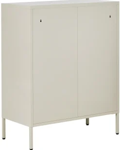 Glas vitrineskab ESHOLT Metal 80 cm Lys Beige