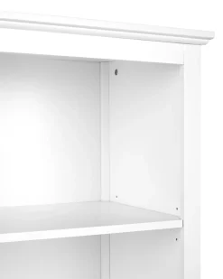 Glas vitrineskab LUSBY 75 cm Hvid