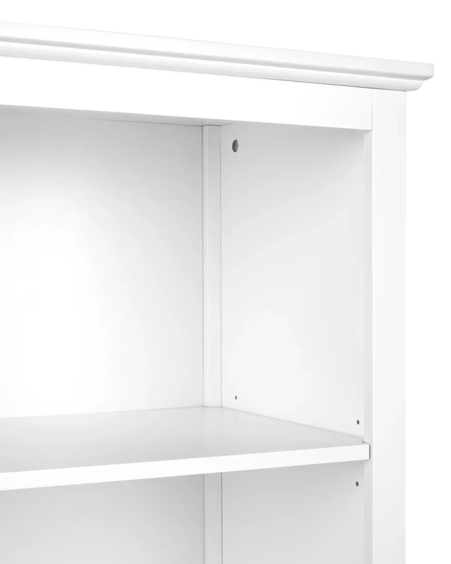 Glas vitrineskab LUSBY 75 cm Hvid