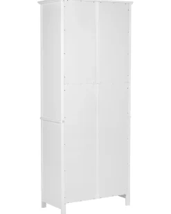 Glas vitrineskab LUSBY 75 cm Hvid