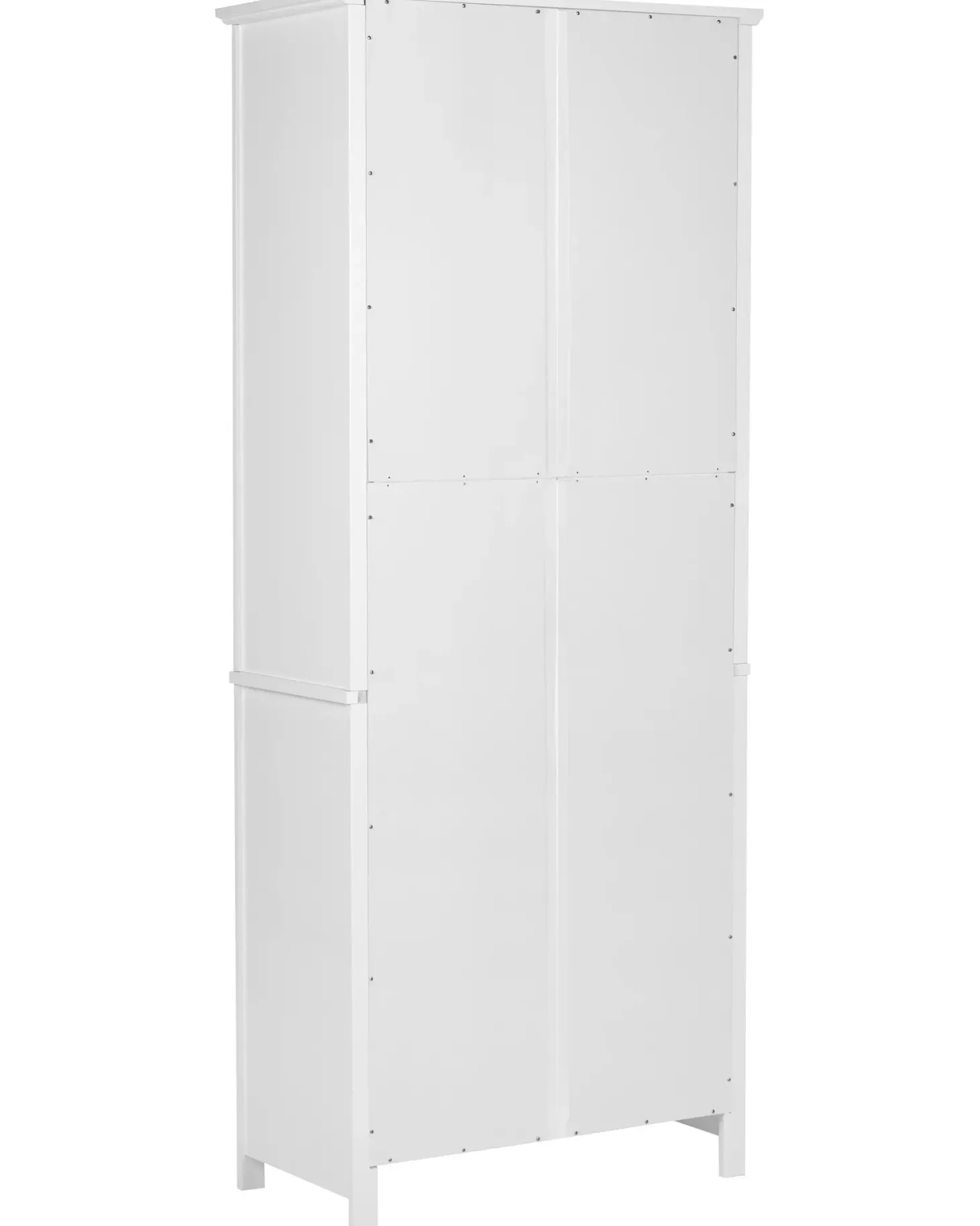 Glas vitrineskab LUSBY 75 cm Hvid