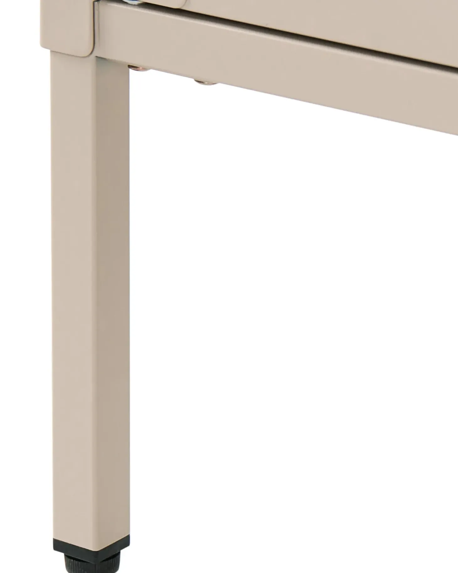 Glas vitrineskab OXTED Metal 80 cm Beige