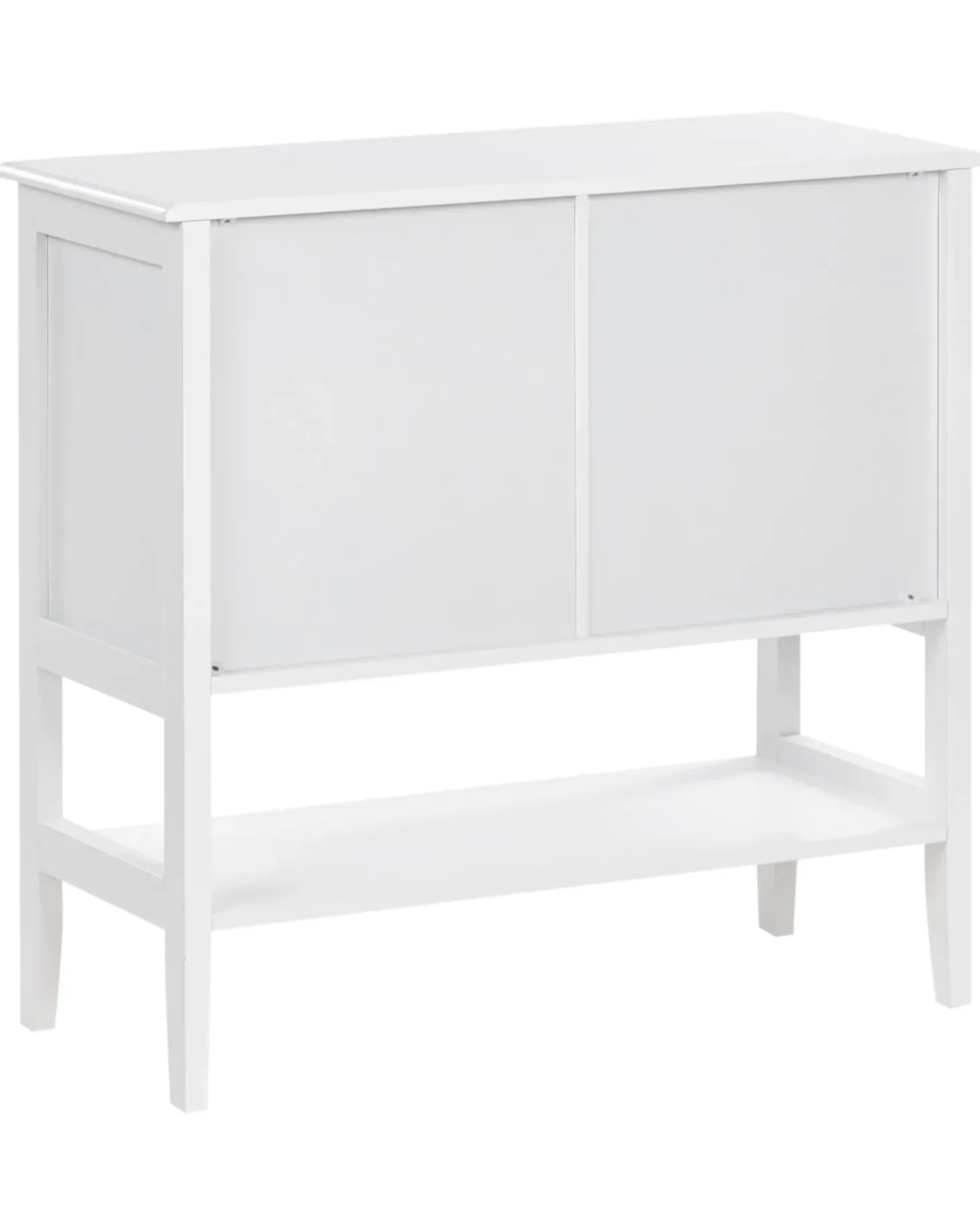 Glas vitrine skænk Med hylde INLET 80 cm Hvid