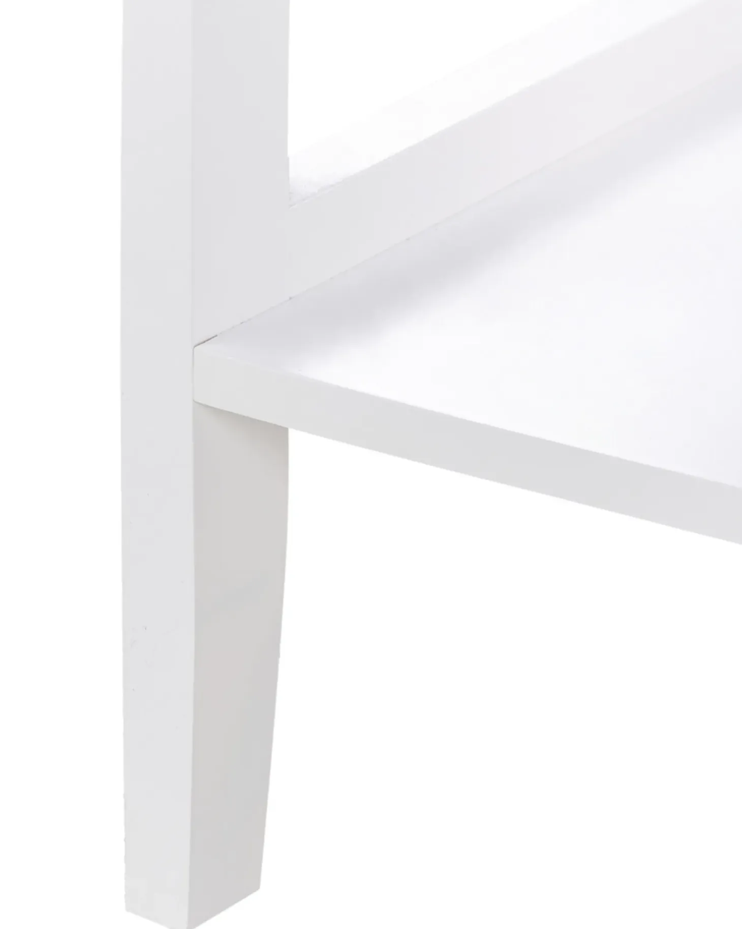 Glas vitrine skænk Med hylde INLET 80 cm Hvid