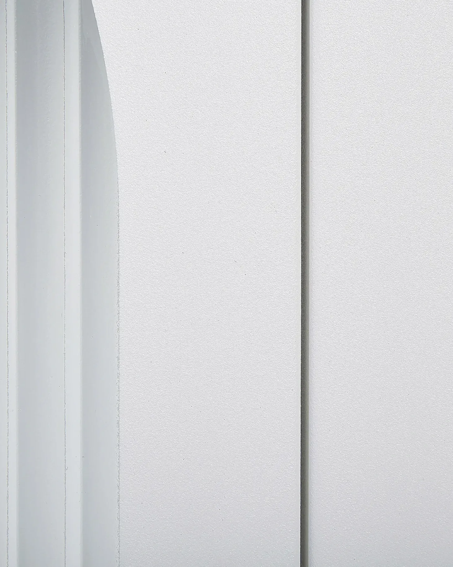 Glas vitrine skænk SARRE Metal 90 cm Hvid