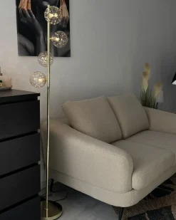 Gulvlampe ANADYR Glas Beige