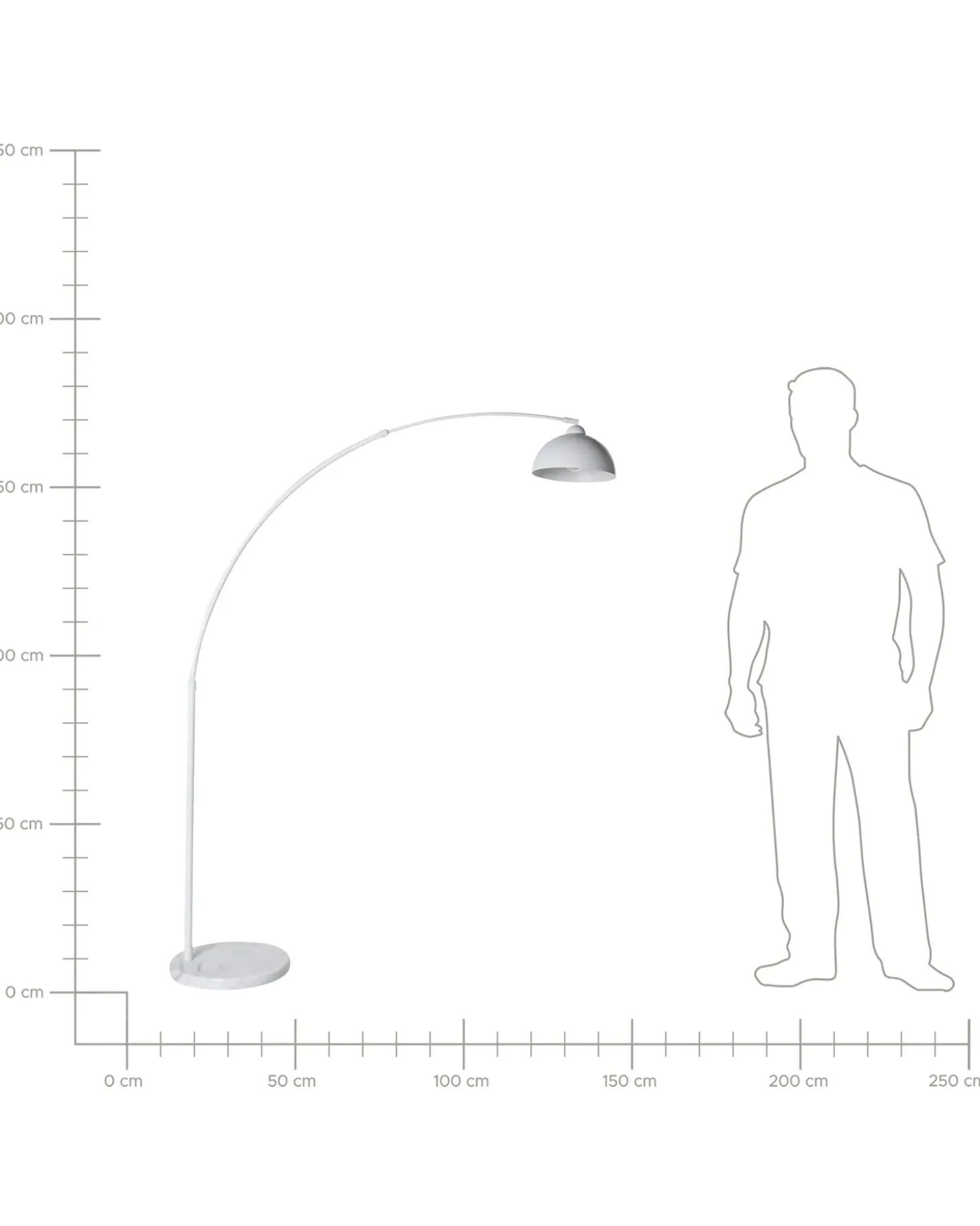 Gulvlampe CAGAYAN Metal Hvid