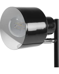 Gulvlampe CORBONES Justerbar Metal Sort