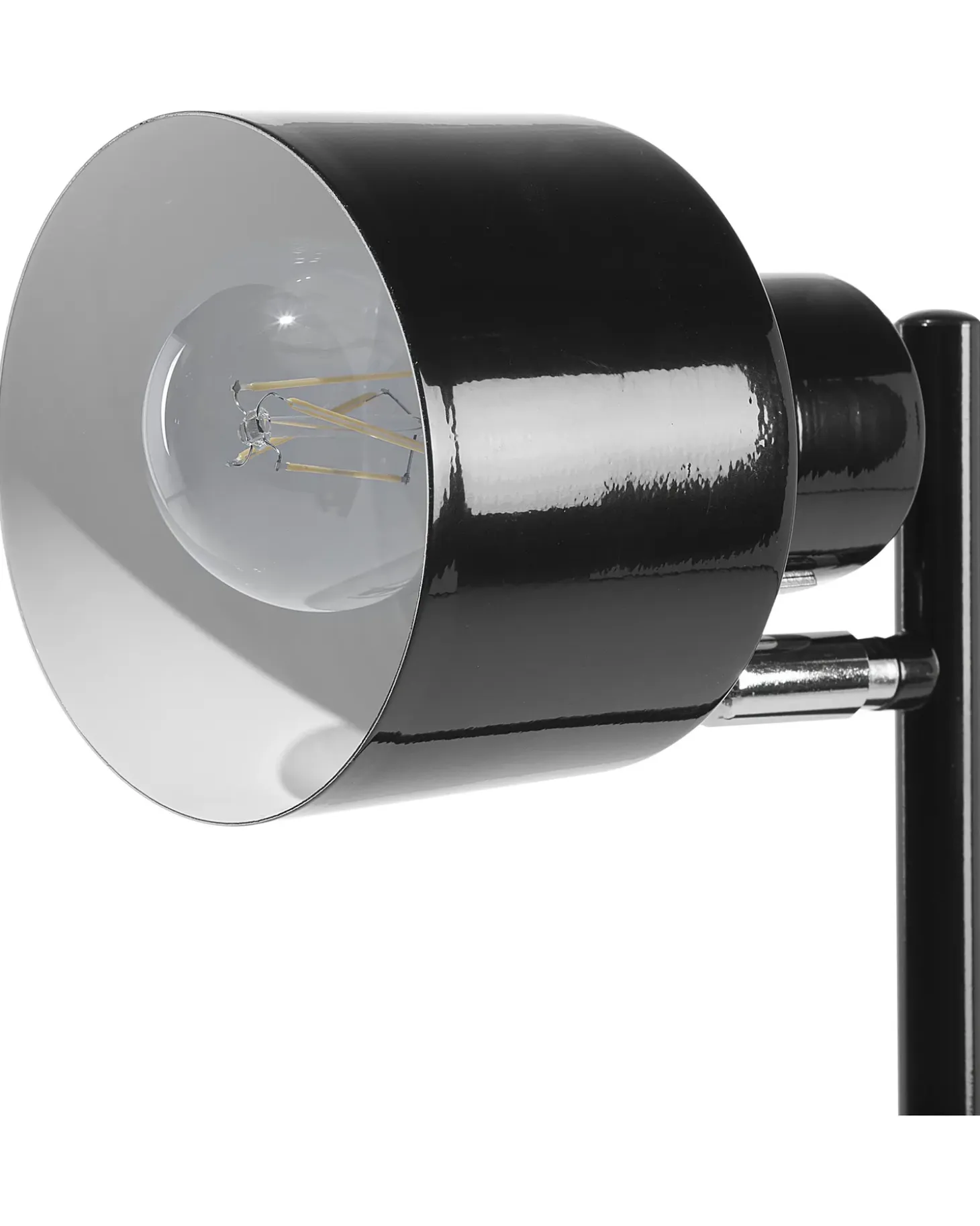 Gulvlampe CORBONES Justerbar Metal Sort