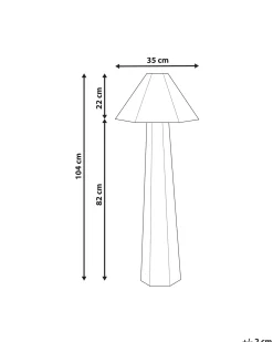 Gulvlampe DEMBI Kunstlinned Lys Beige