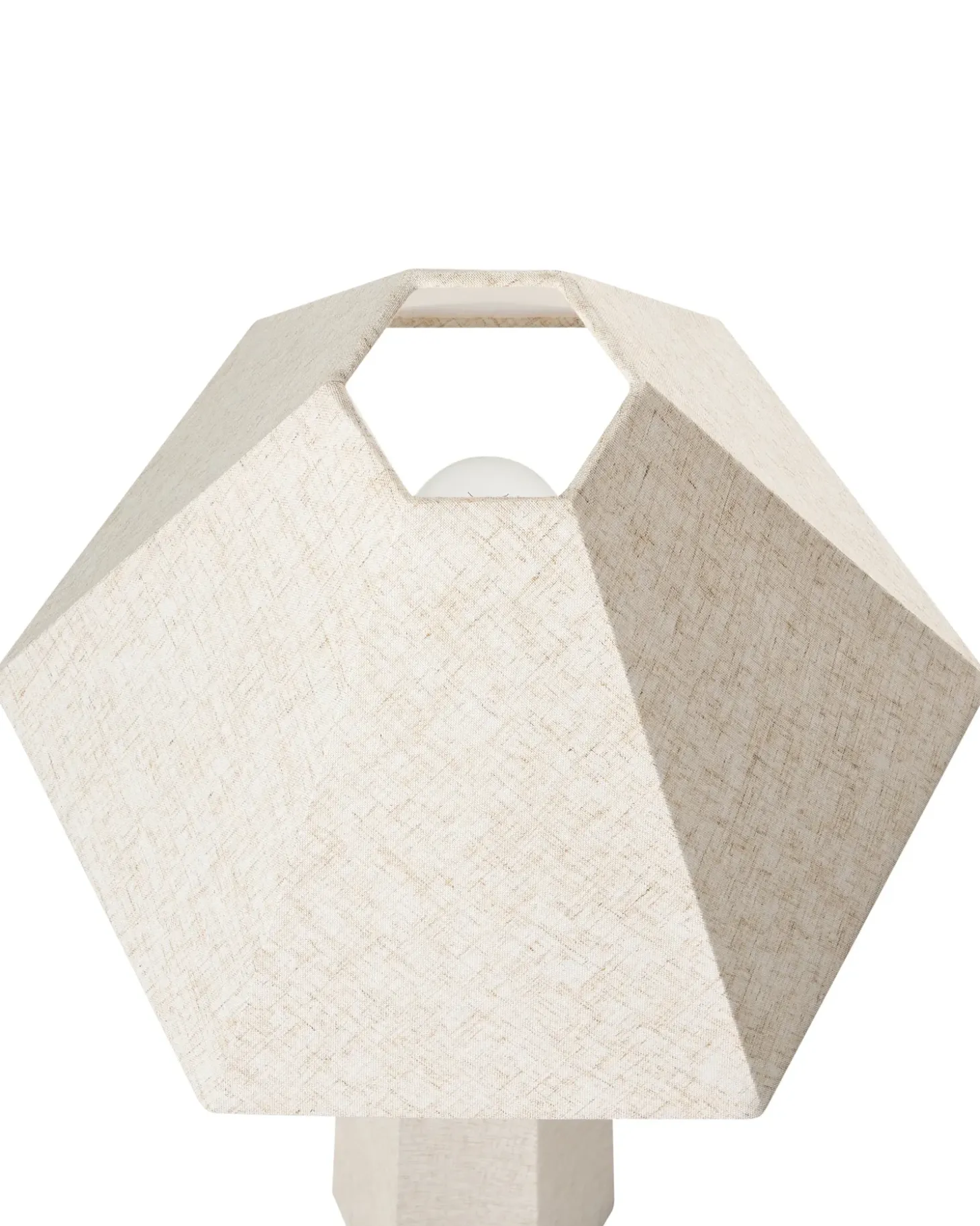 Gulvlampe DEMBI Kunstlinned Lys Beige
