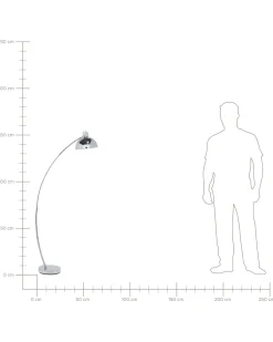Gulvlampe DINTEL Metal Sølv