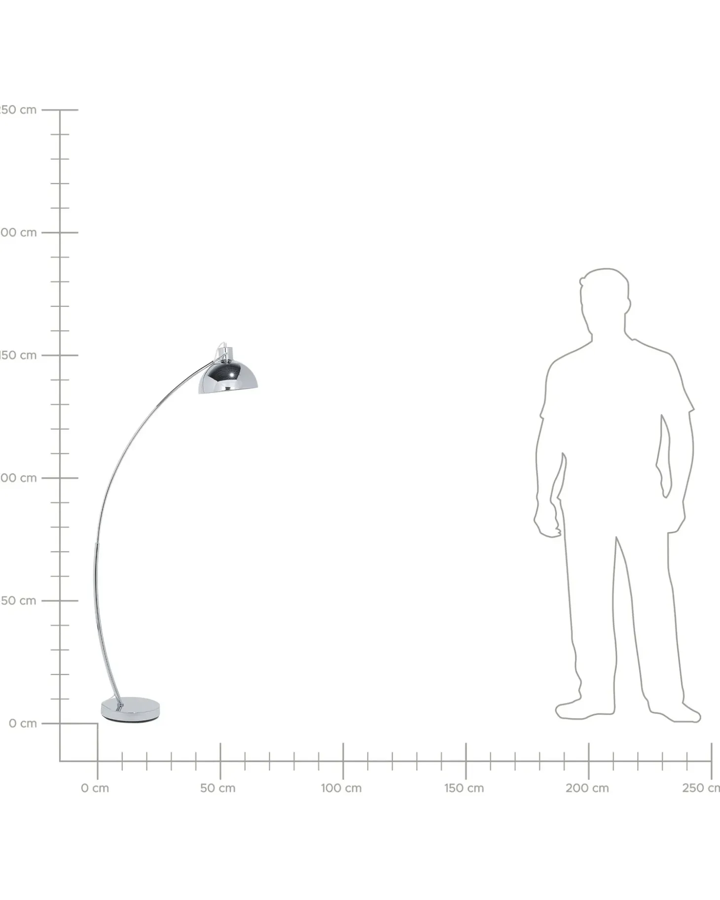Gulvlampe DINTEL Metal Sølv