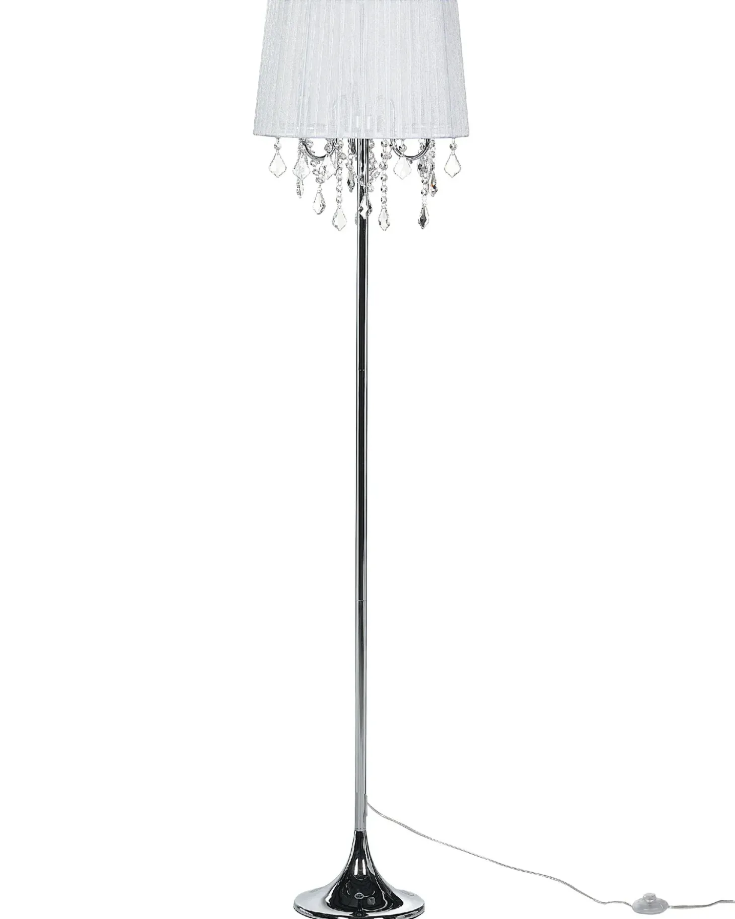 Gulvlampe EVANS Metal Hvid
