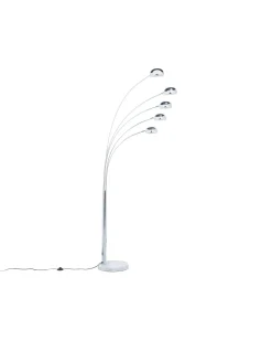 Gulvlampe FLINDERS Justerbar Metal Sølv