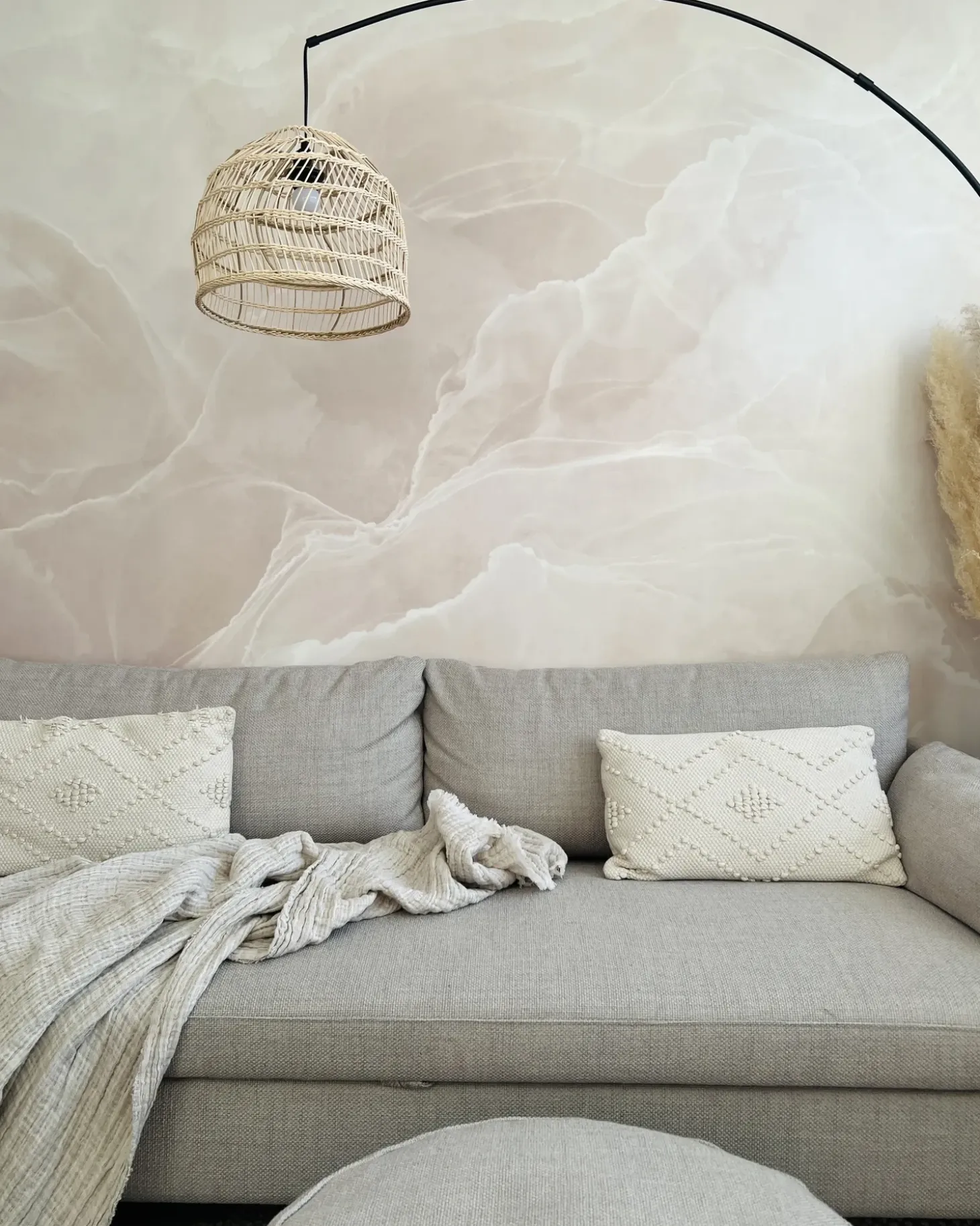 Gulvlampe GUAVIARE Rattan Beige