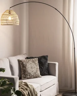 Gulvlampe GUAVIARE Rattan Beige