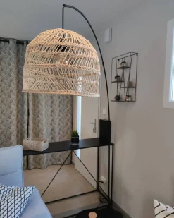 Gulvlampe GUAVIARE Rattan Beige