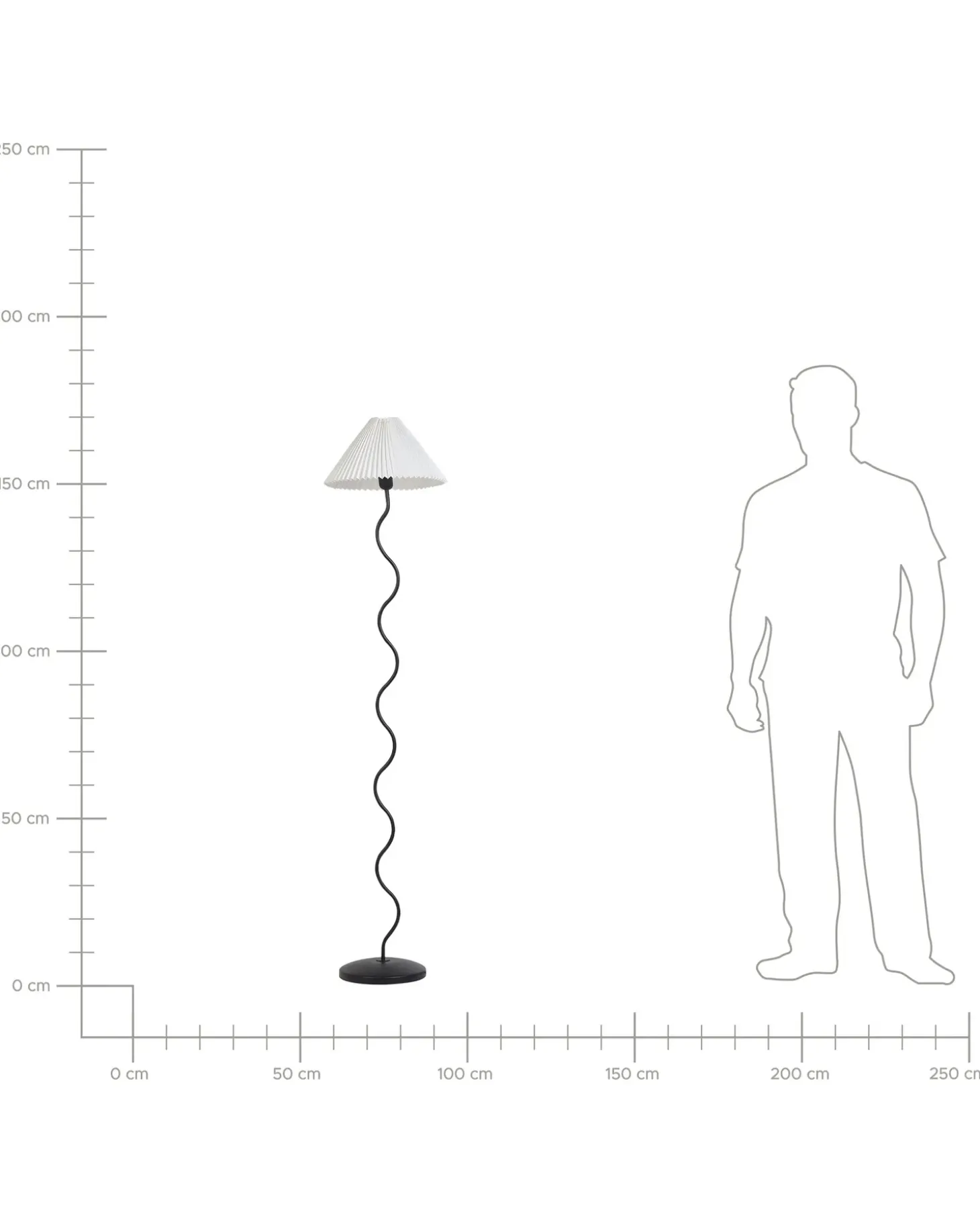 Gulvlampe JIKAWO Metal Sort