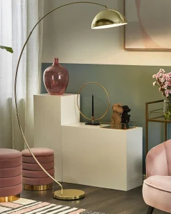Gulvlampe KAMA Metal Guld