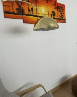 Gulvlampe KAMA Metal Guld