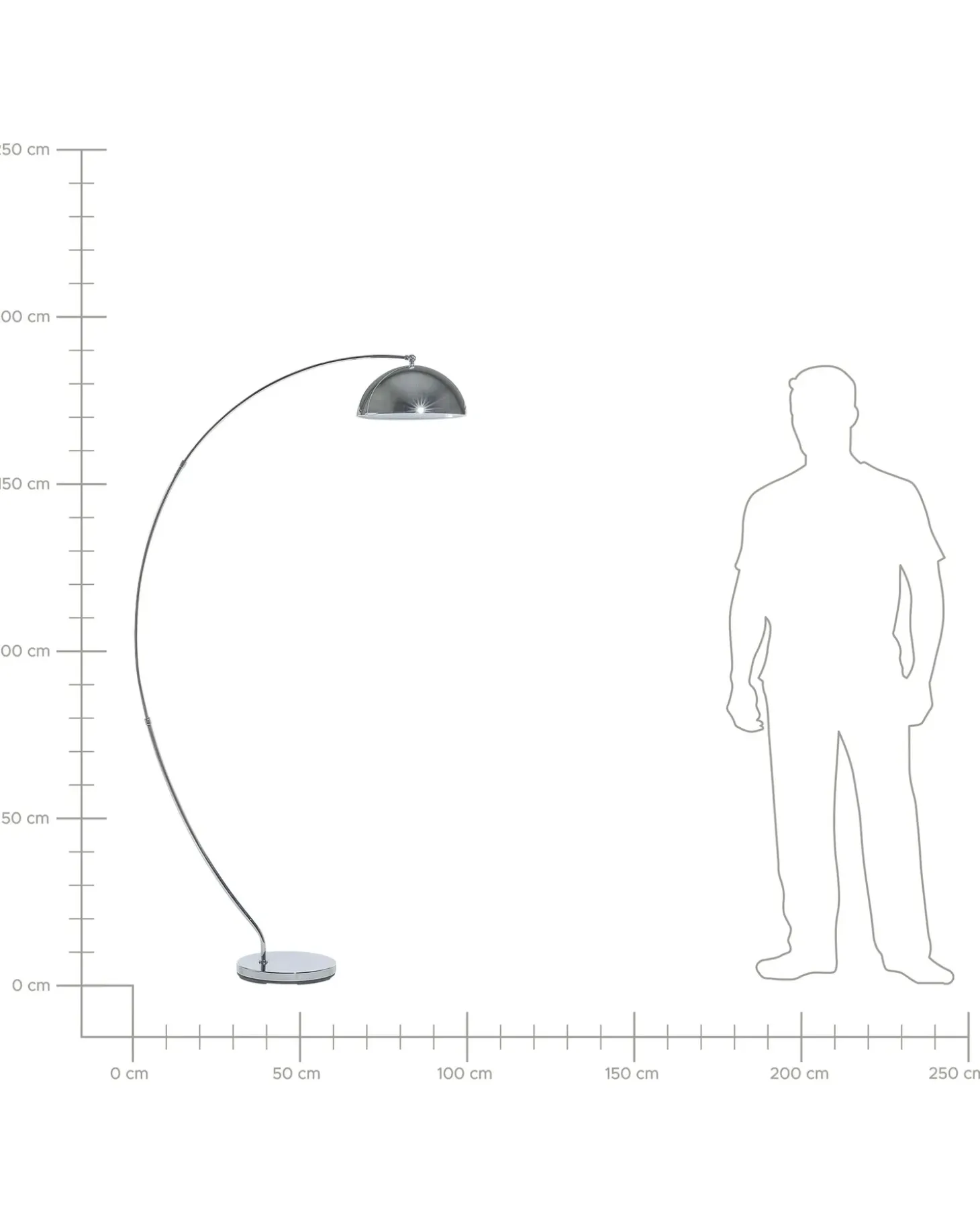 Gulvlampe KAMA Metal Sølv