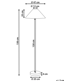 Gulvlampe KYOGA papirreb Beige
