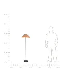 Gulvlampe KYOGA papirreb Beige