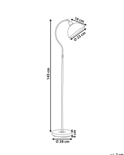 Gulvlampe LENNON Justerbar Metal Lys Beige