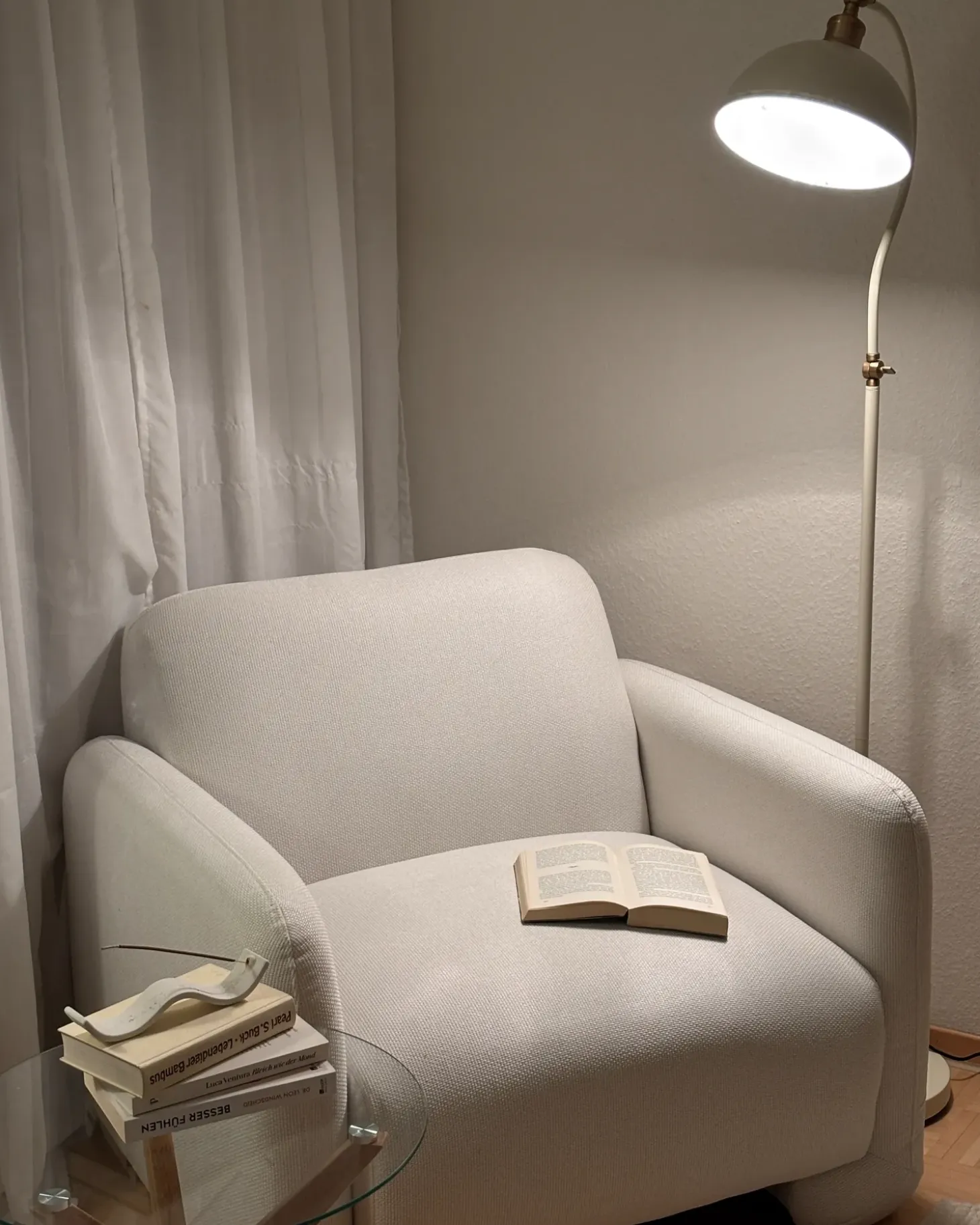Gulvlampe LENNON Justerbar Metal Lys Beige