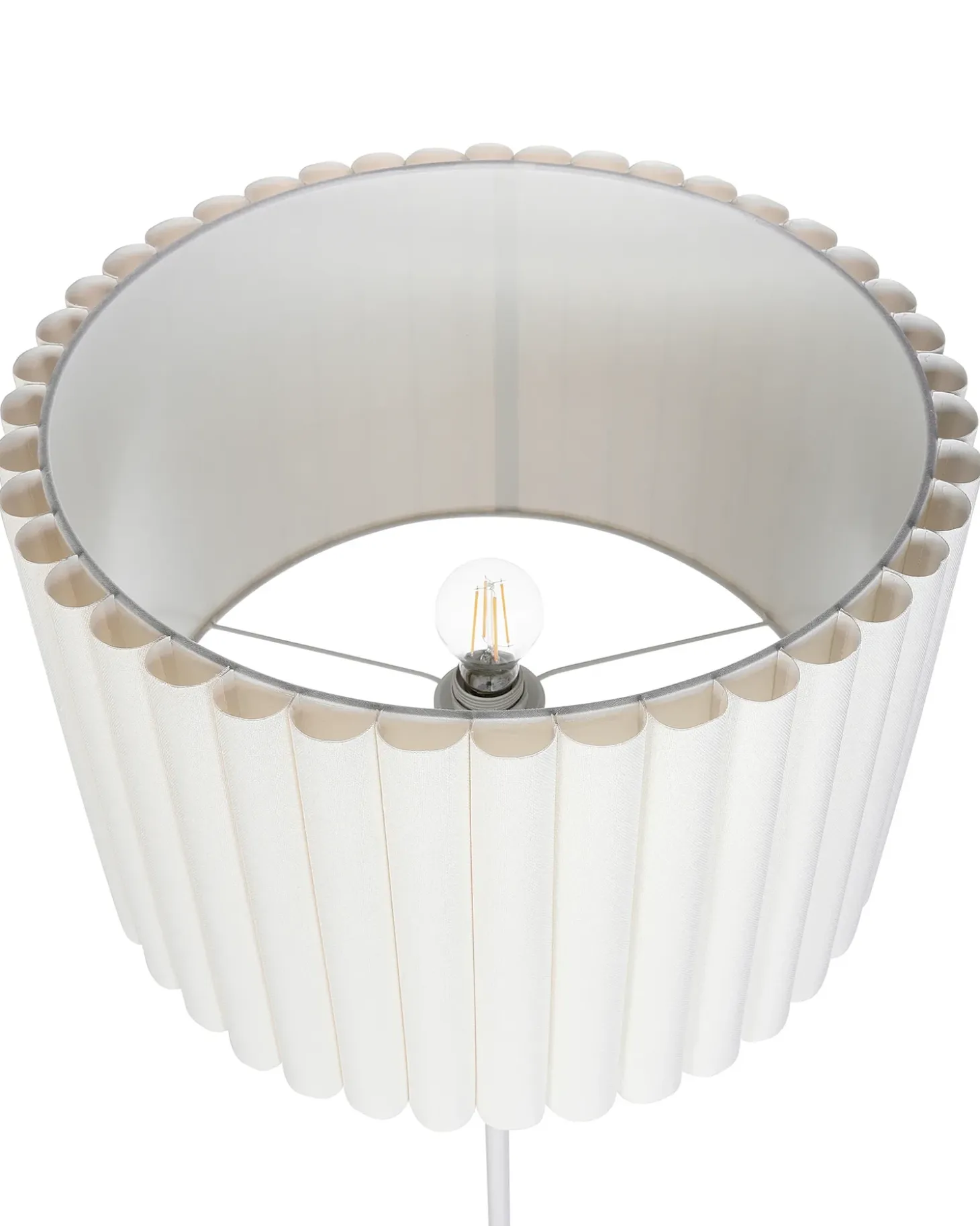 Gulvlampe LOURENS Metal Cremehvid