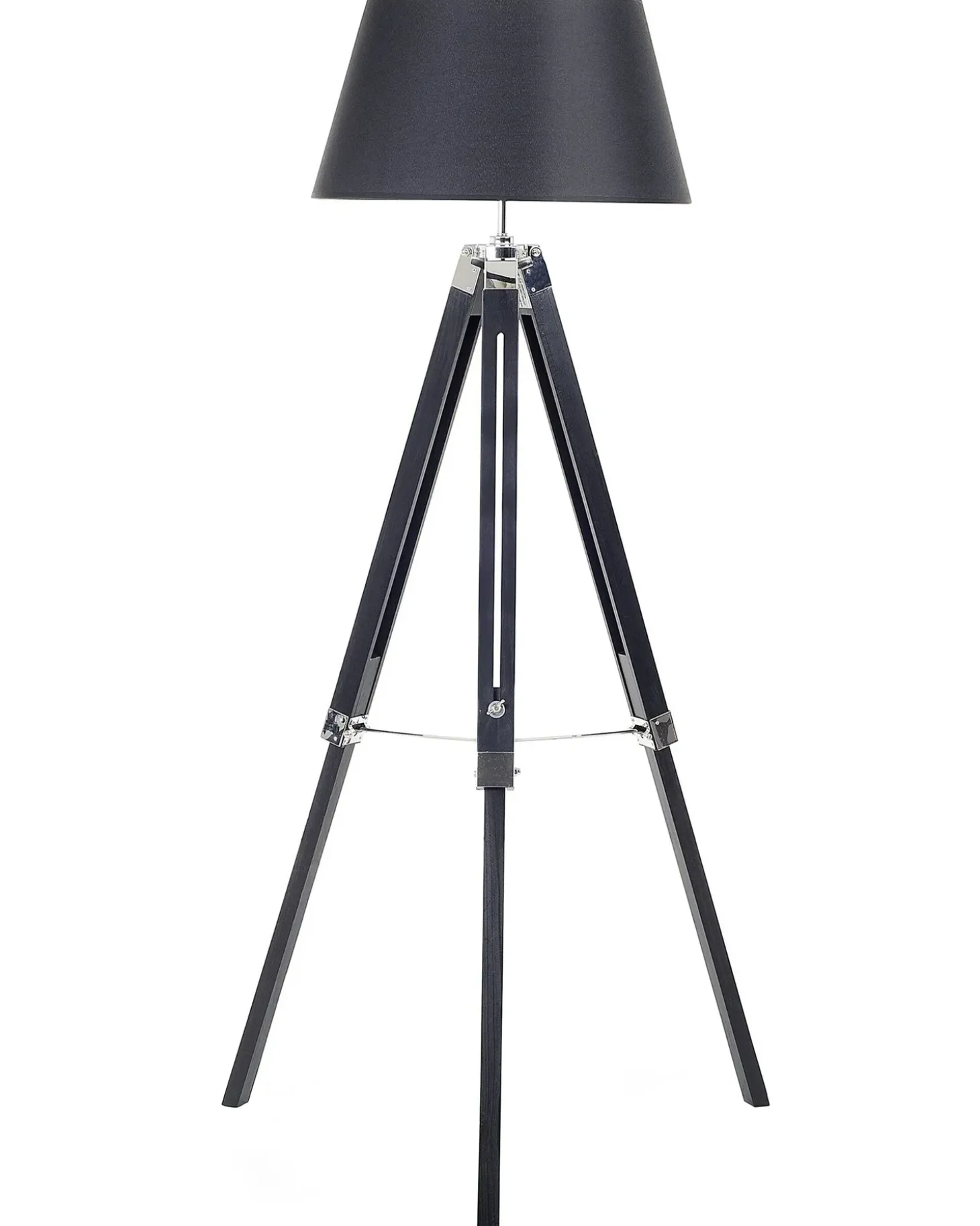 Gulvlampe MADEIRA Fyretræ Sort